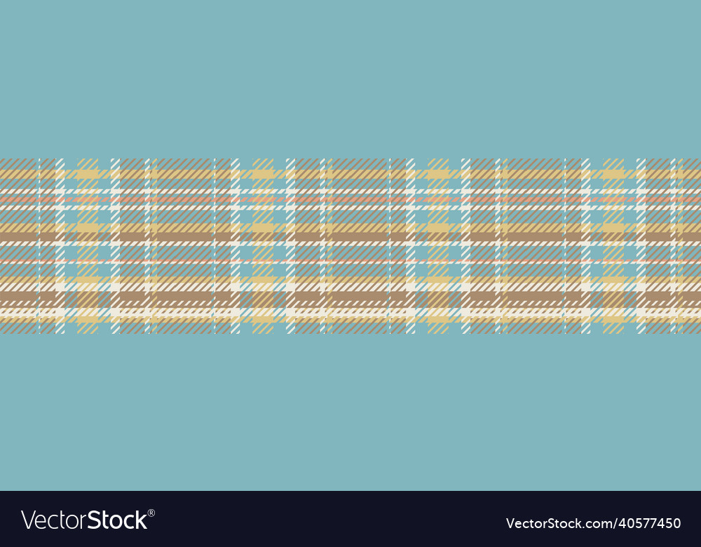 Gender neutral seamless plaid border