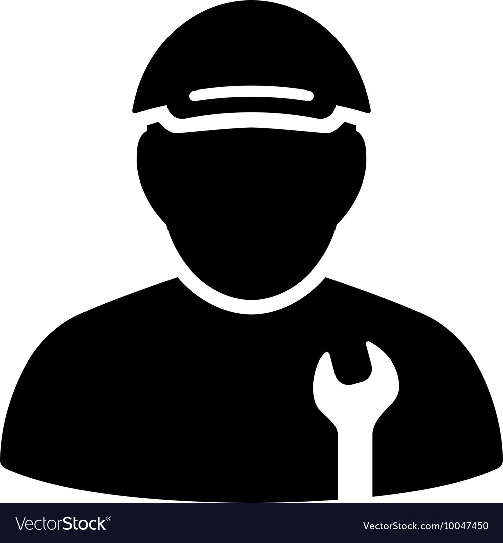 Mechanic flat icon Royalty Free Vector Image - VectorStock