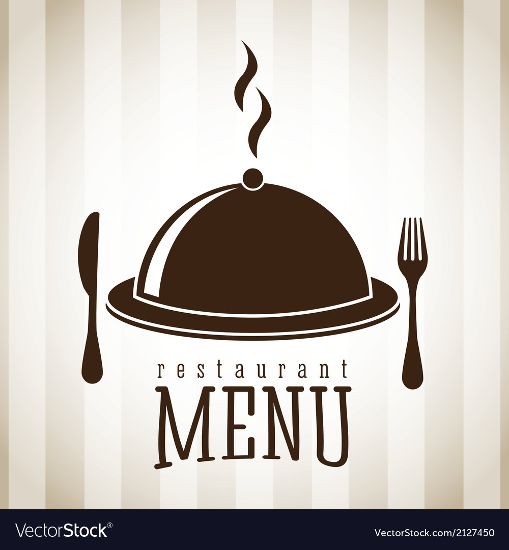 Menu design over lineal background