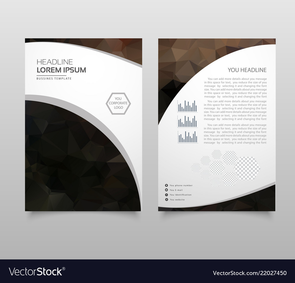 Modern brochure layout flyer and cover design