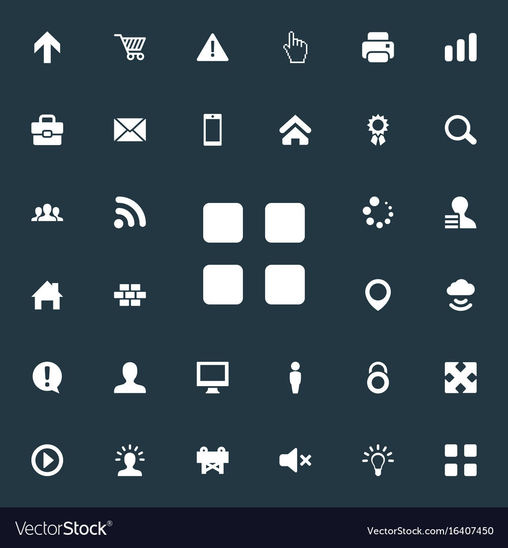 Set of simple design icons