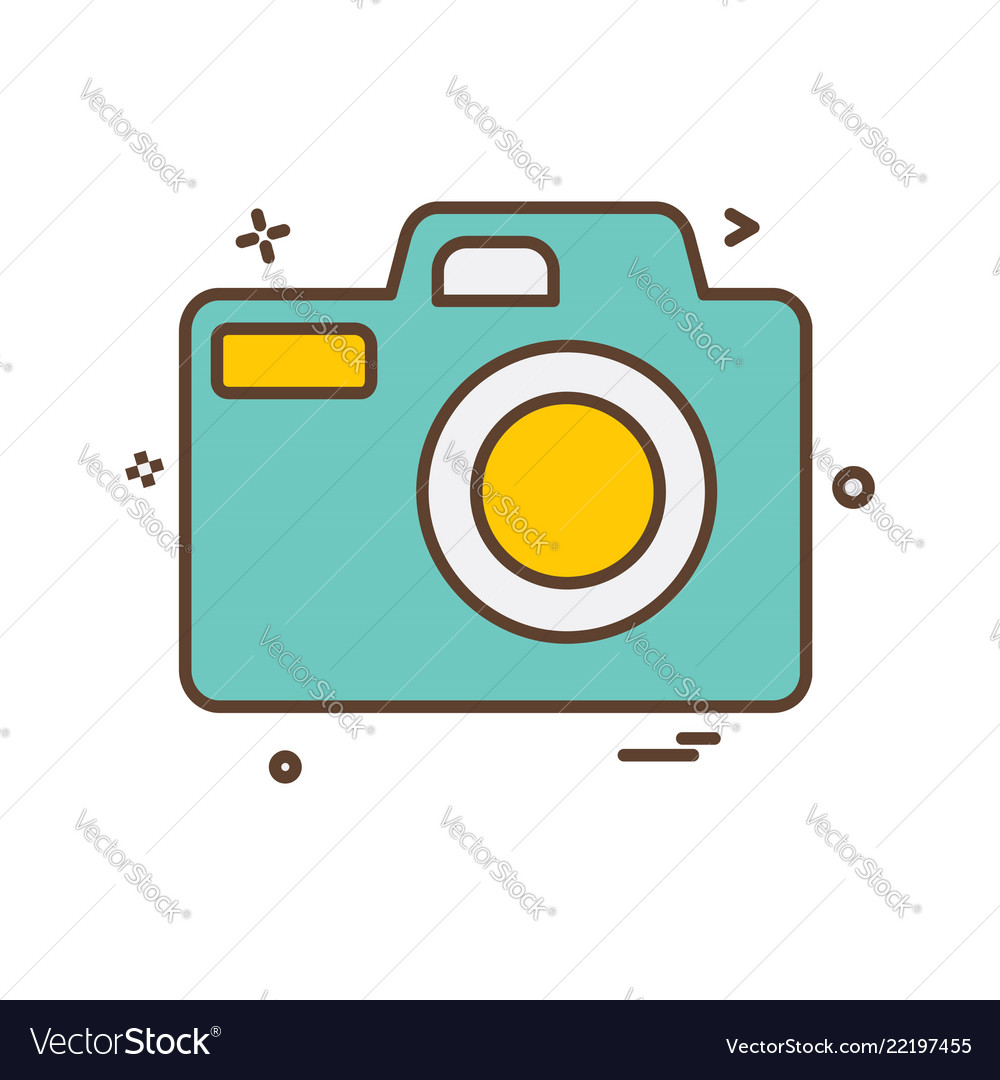 Camera icon design Vector Image Camera icon design