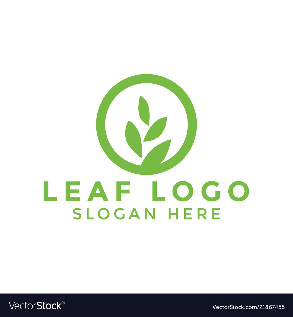 Zierblatt-Logo-Symbol-Design Vorlage