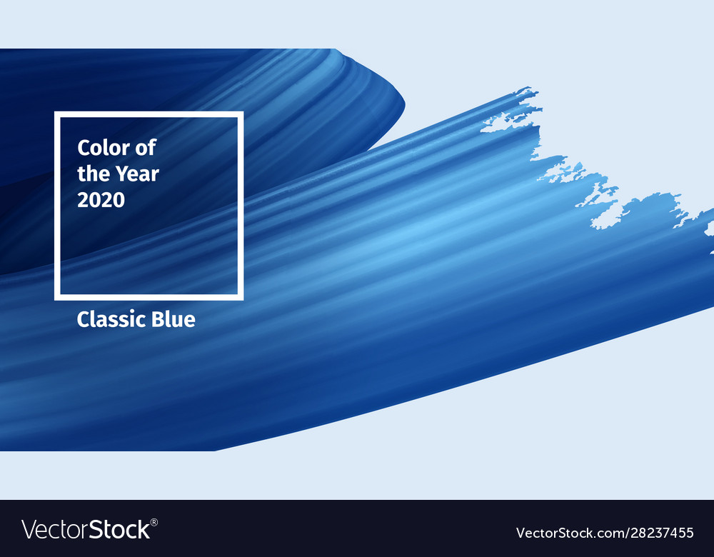 Color year 2020 concept classic Royalty Free Vector Image