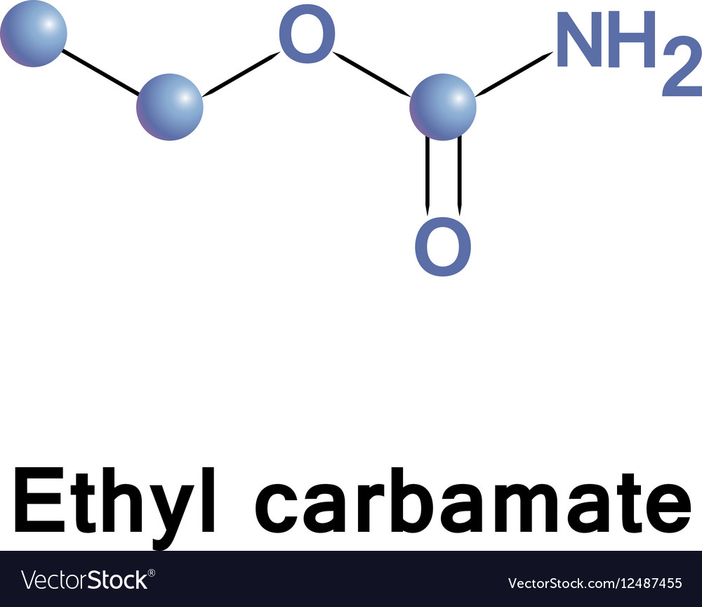 Ethyl carbamate ester Royalty Free Vector Image