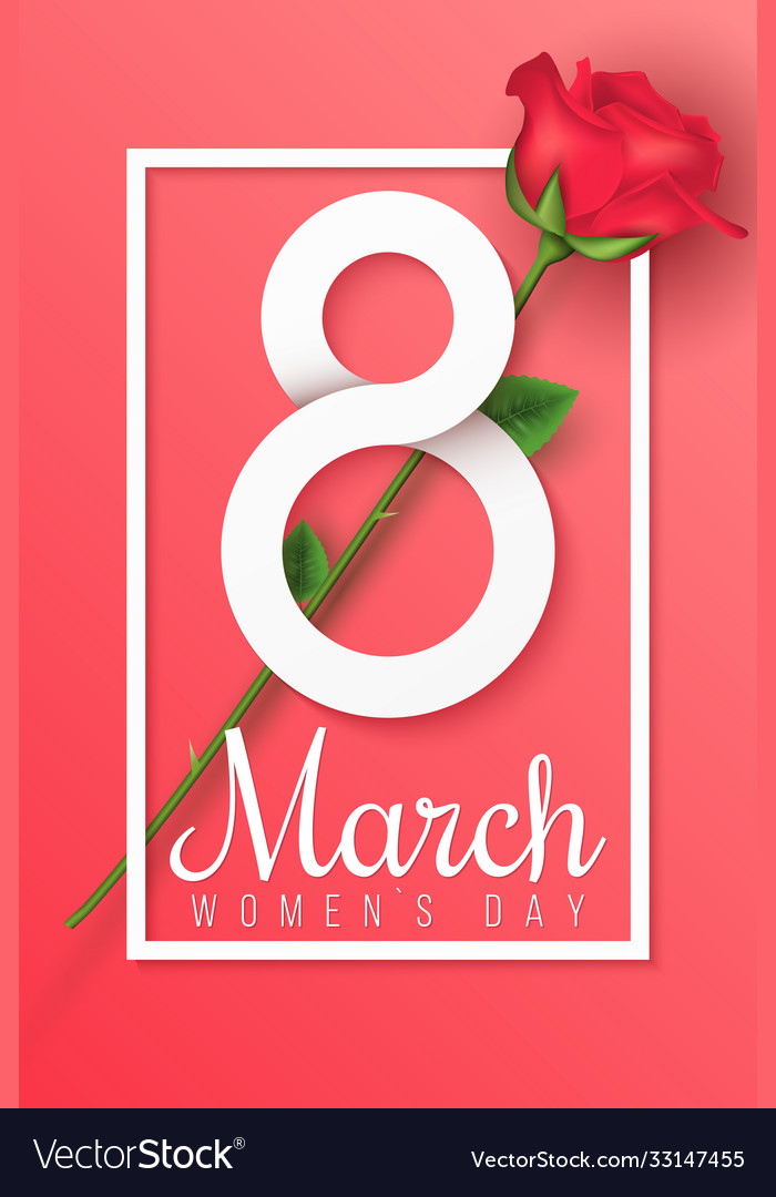 Greeting card for 8 march international women s