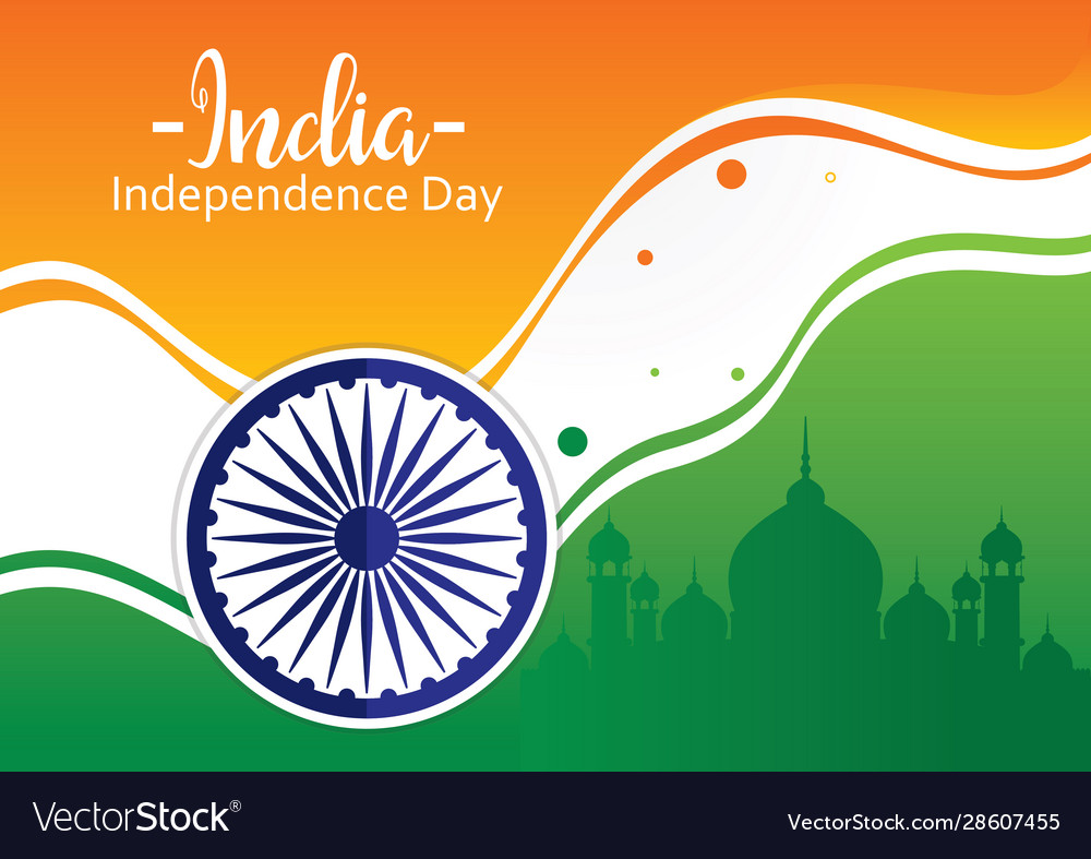 Indian independence day Royalty Free Vector Image