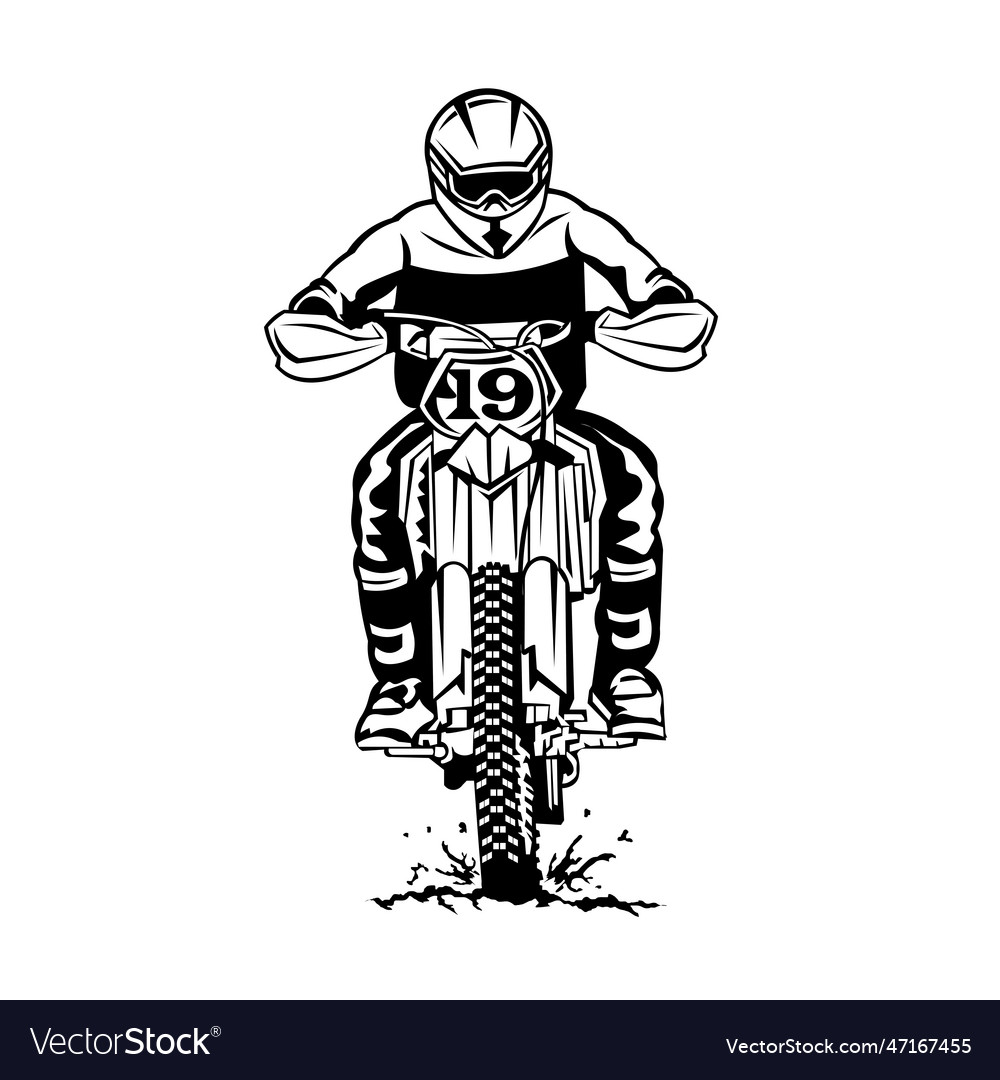 Motocross racing Royalty Free Vector Image - VectorStock