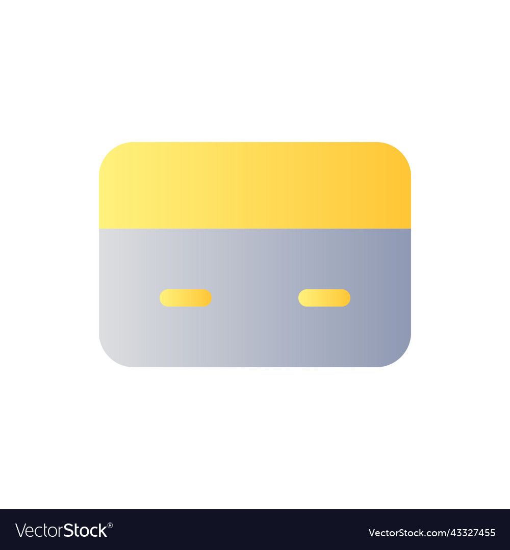 Payment card flat gradient color ui icon