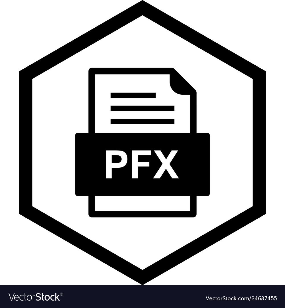Pfx file document icon