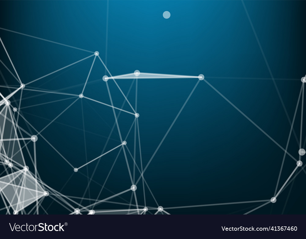Abstract connecting dots and lines connection Vector Image Abstract connecting dots and lines connection