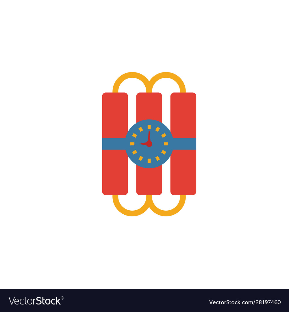Bomb icon simple element from security icons vector image Bomb icon simple element from security icons