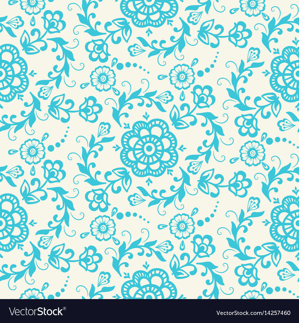 Flower seamless pattern element Royalty Free Vector Image