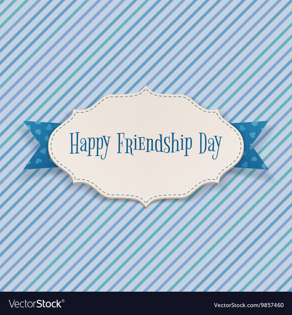 Happy friendship day greeting banner