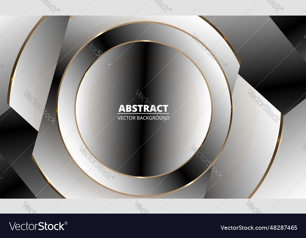 Abstract 3d luxury background with golden black