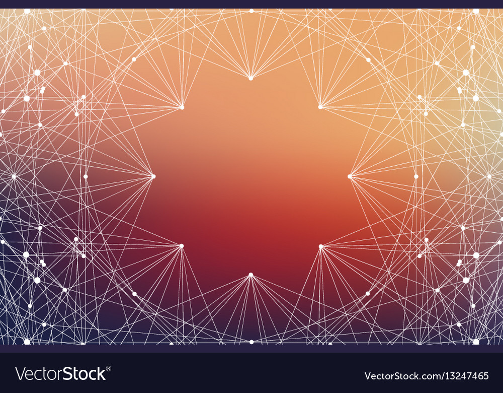 Geometric graphic background molecule Royalty Free Vector