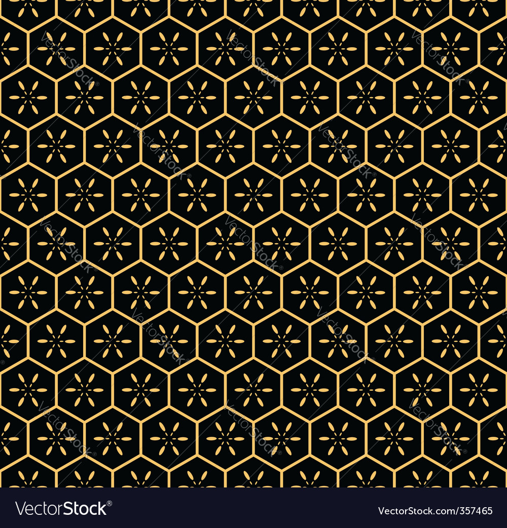 Golden Hexagon Pattern