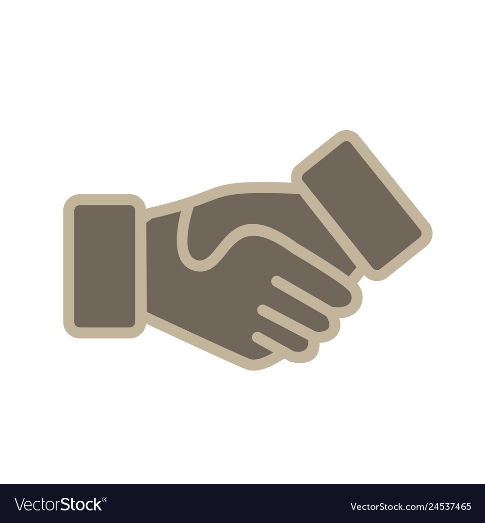 Handshake icon Royalty Free Vector Image - VectorStock