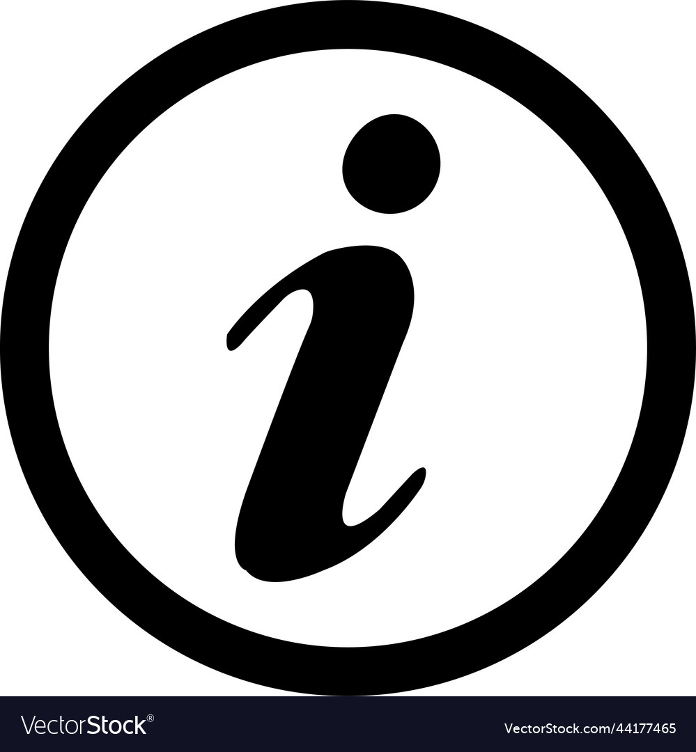 Information icon info point black