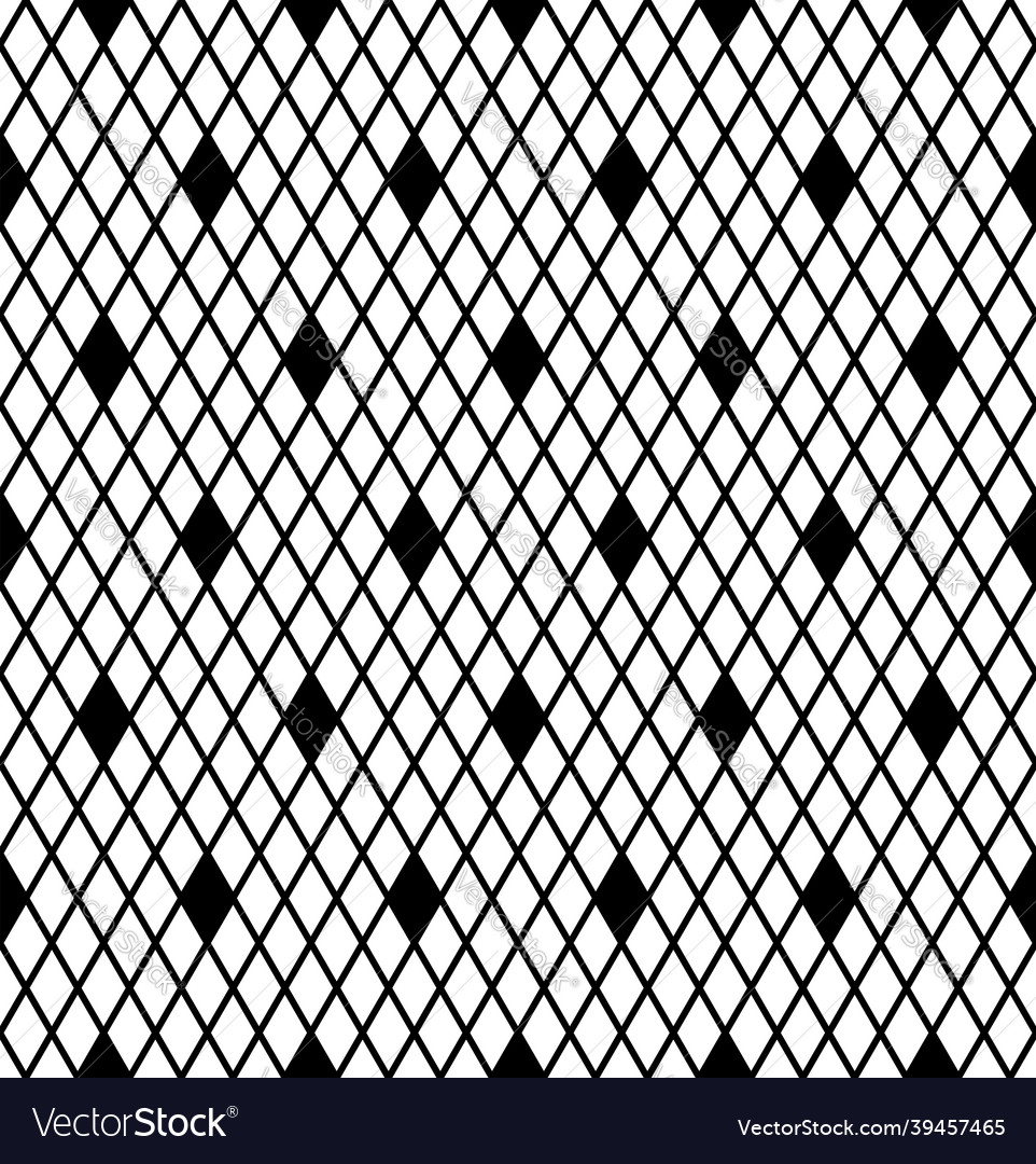 Seamless diamonds grid pattern vector image Seamless diamonds grid pattern