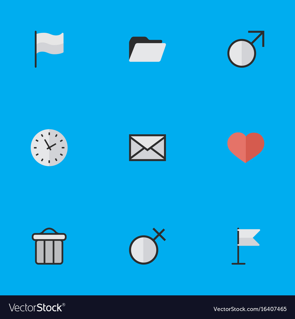 Set of simple design icons