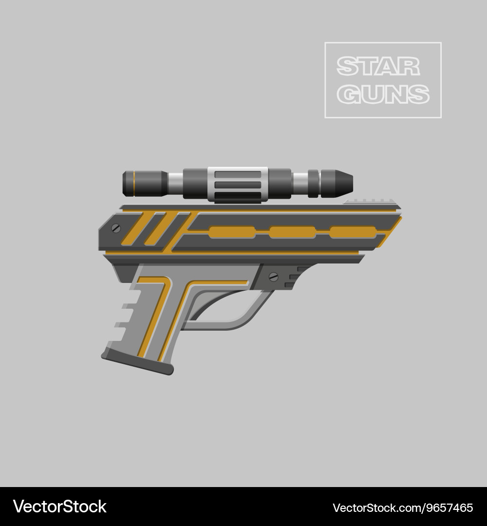 Video game weapon Virtual reality device Vector Image