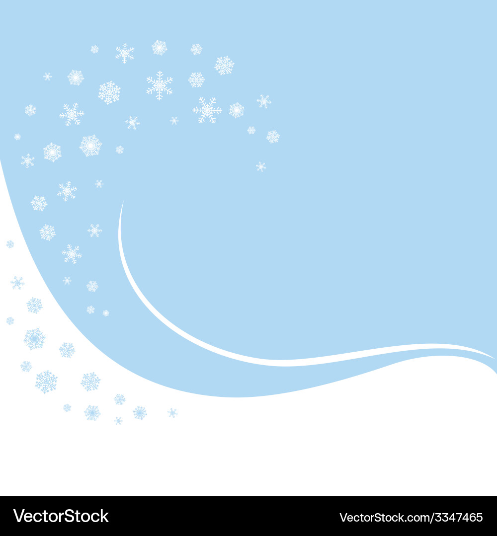 Wave of snowflakes Royalty Free Vector Image - VectorStock
