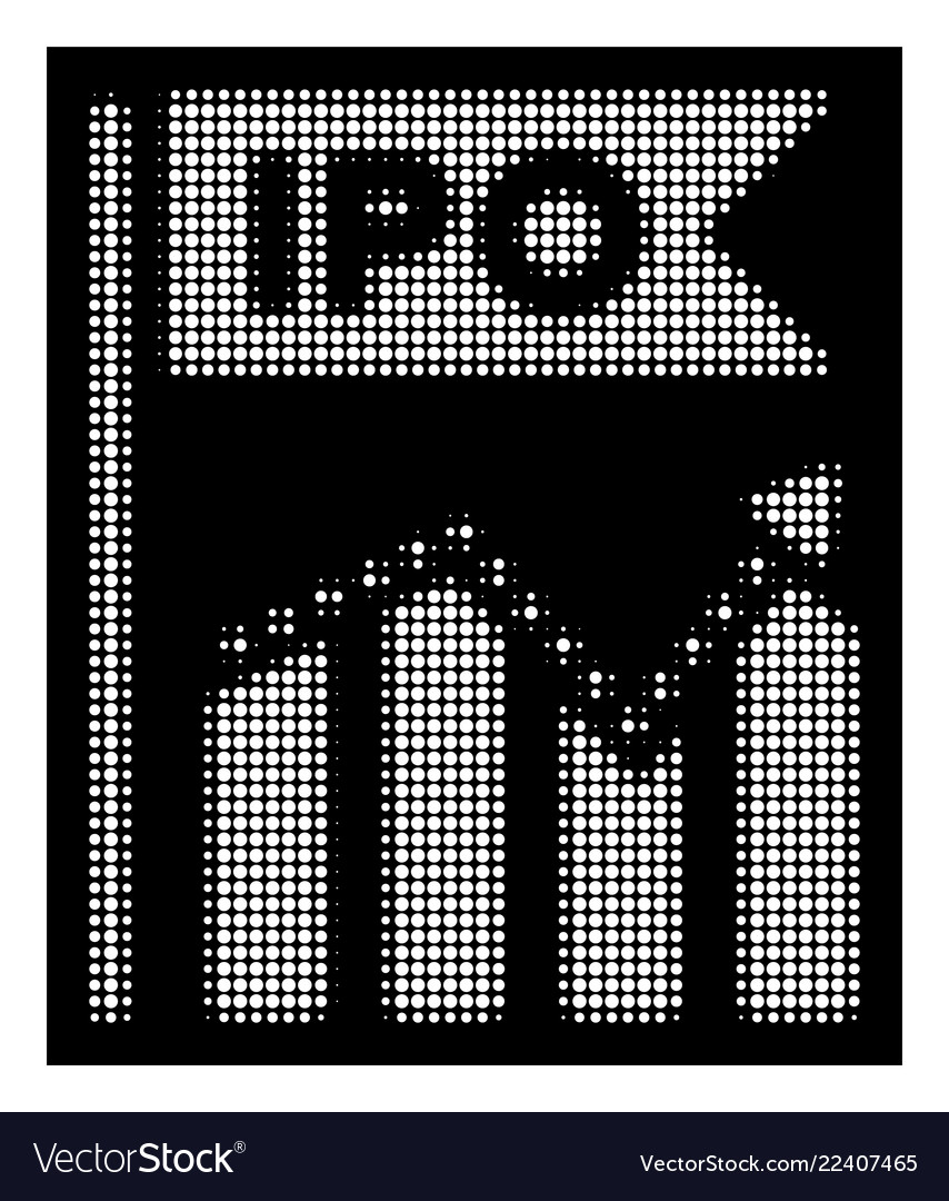 Weiße Halbton-Ipo-Diagramm-Symbol