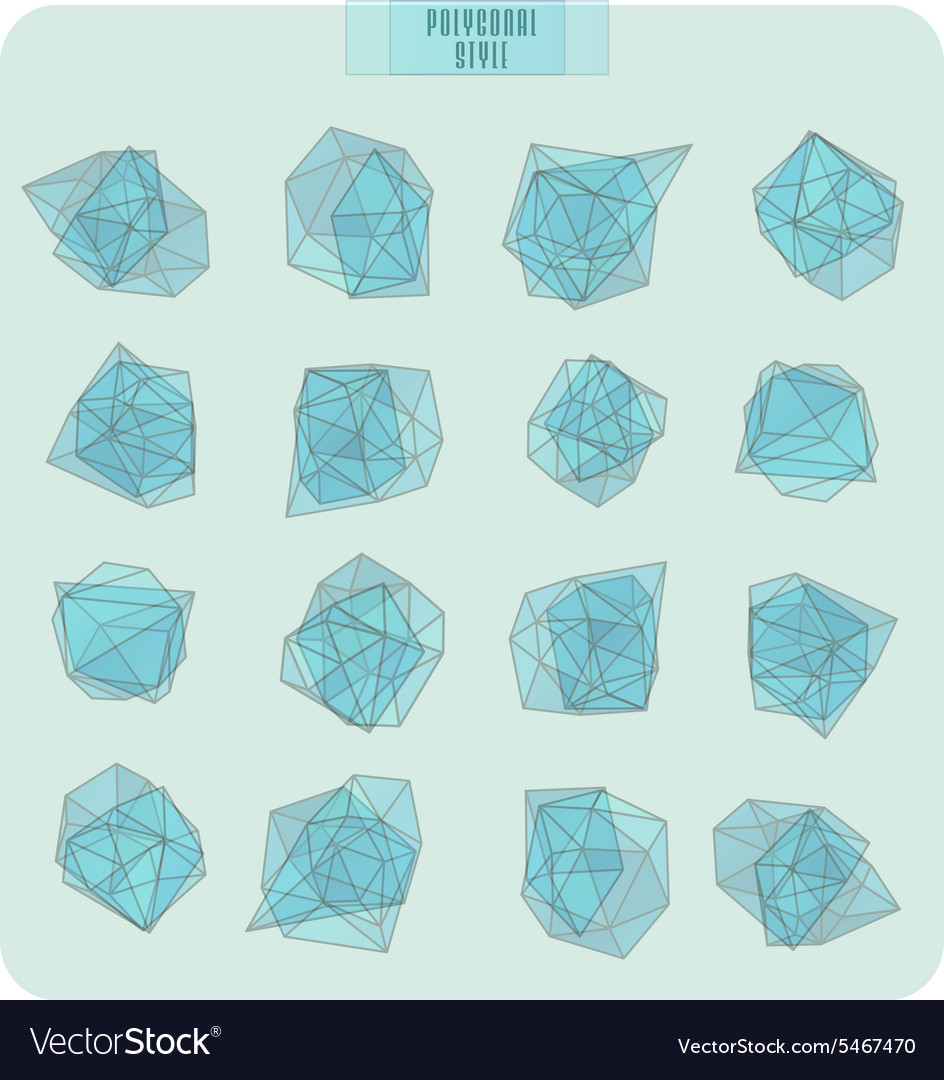 Abstract triangles design