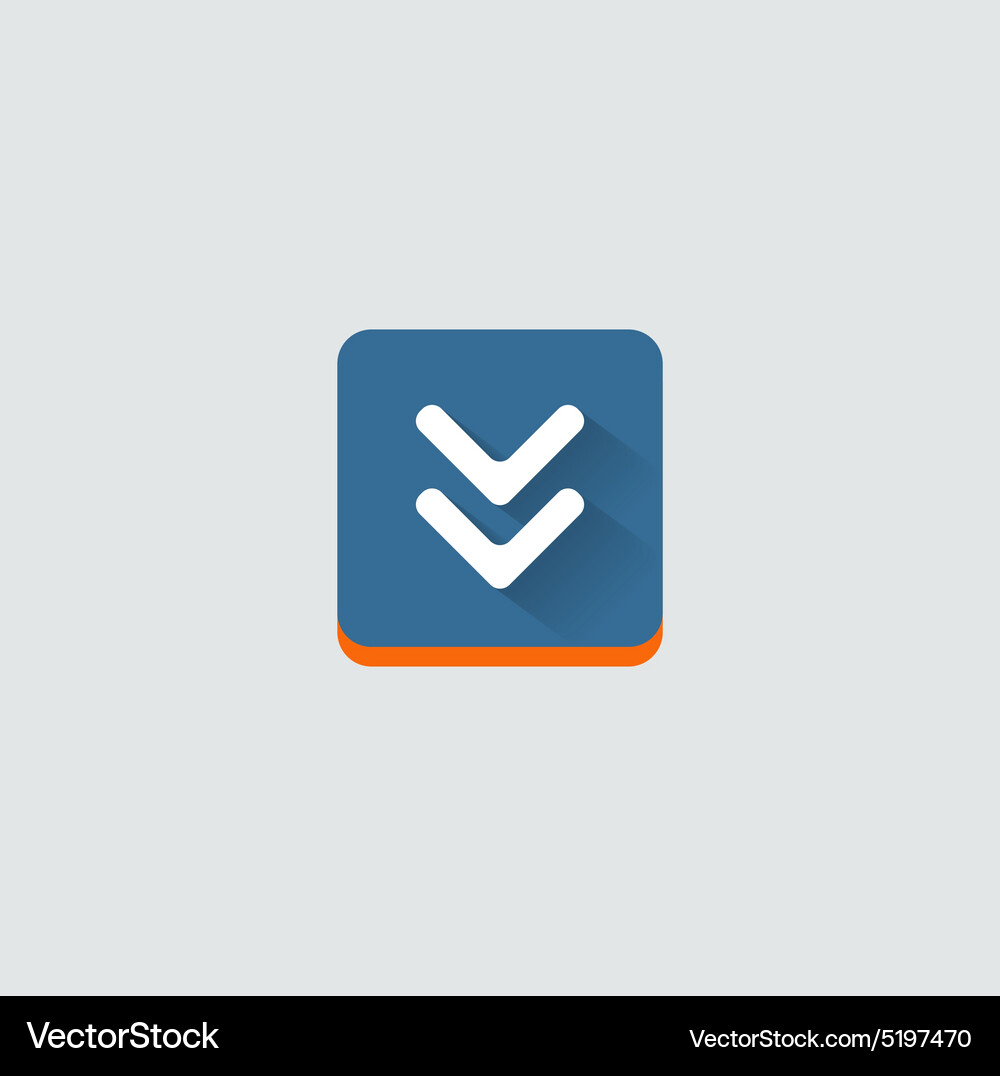 Colorful download web button modern flat design Vector Image