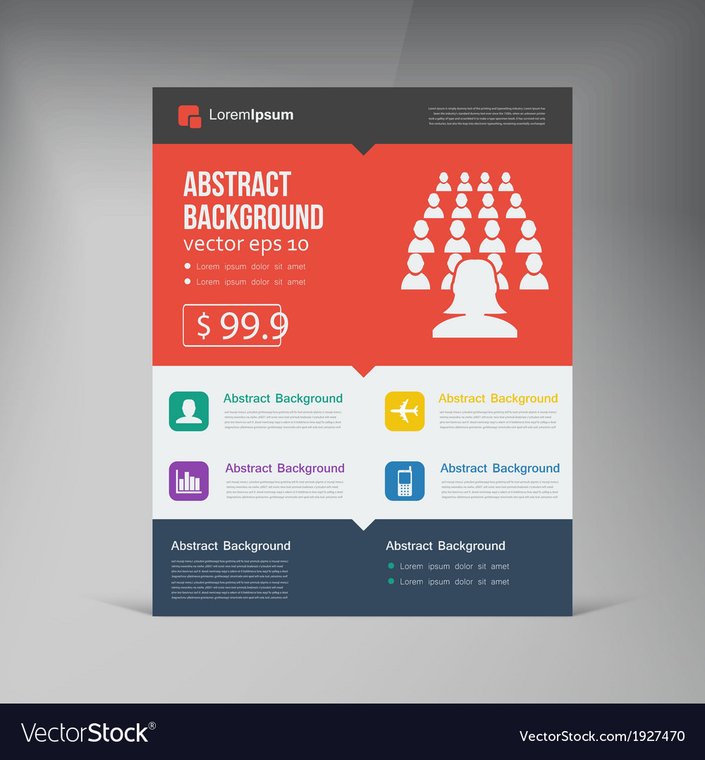 Flat design background and color