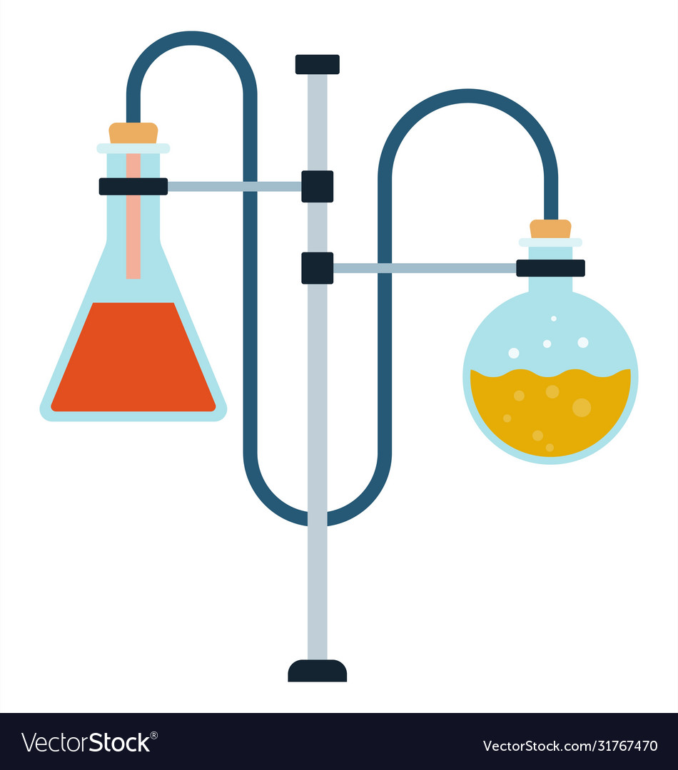Laboratory Tripod with Flasks Icon