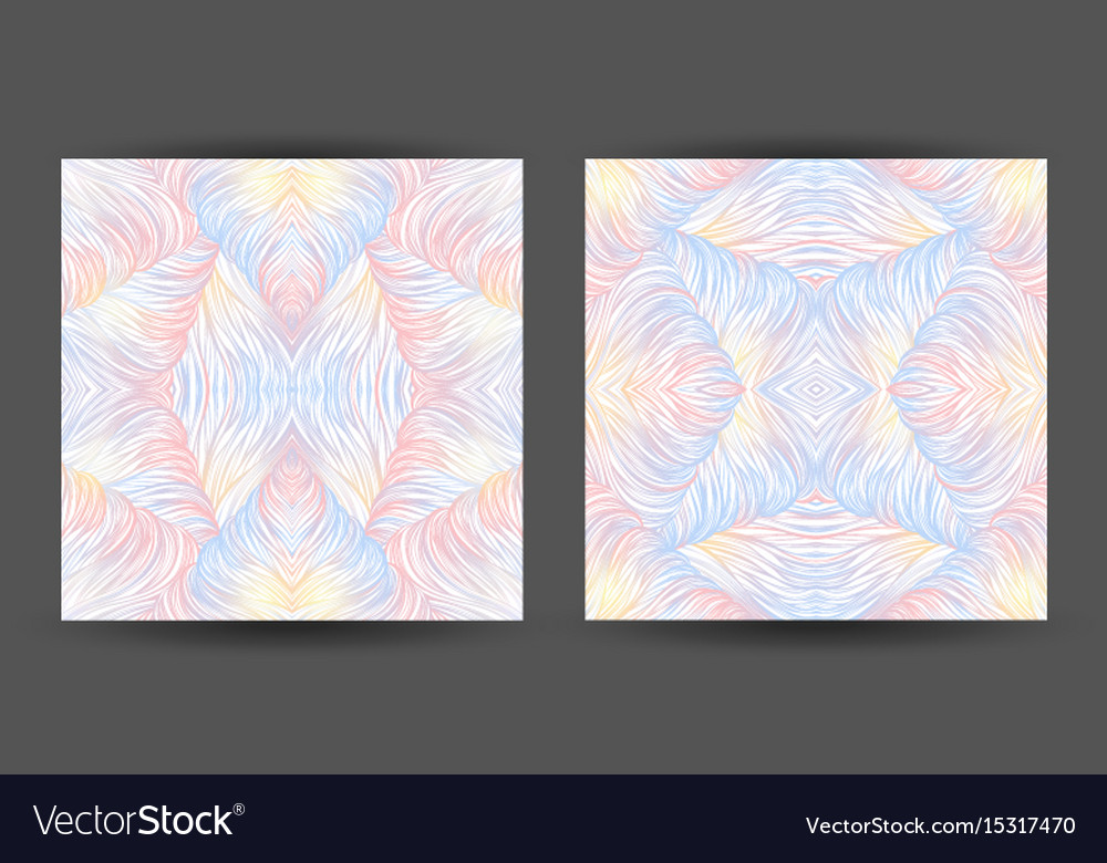 Set abstract pattern seamless line art tracery