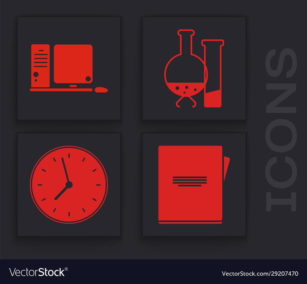 Set notebook computer monitor with keyboard vector image Set notebook computer monitor with keyboard