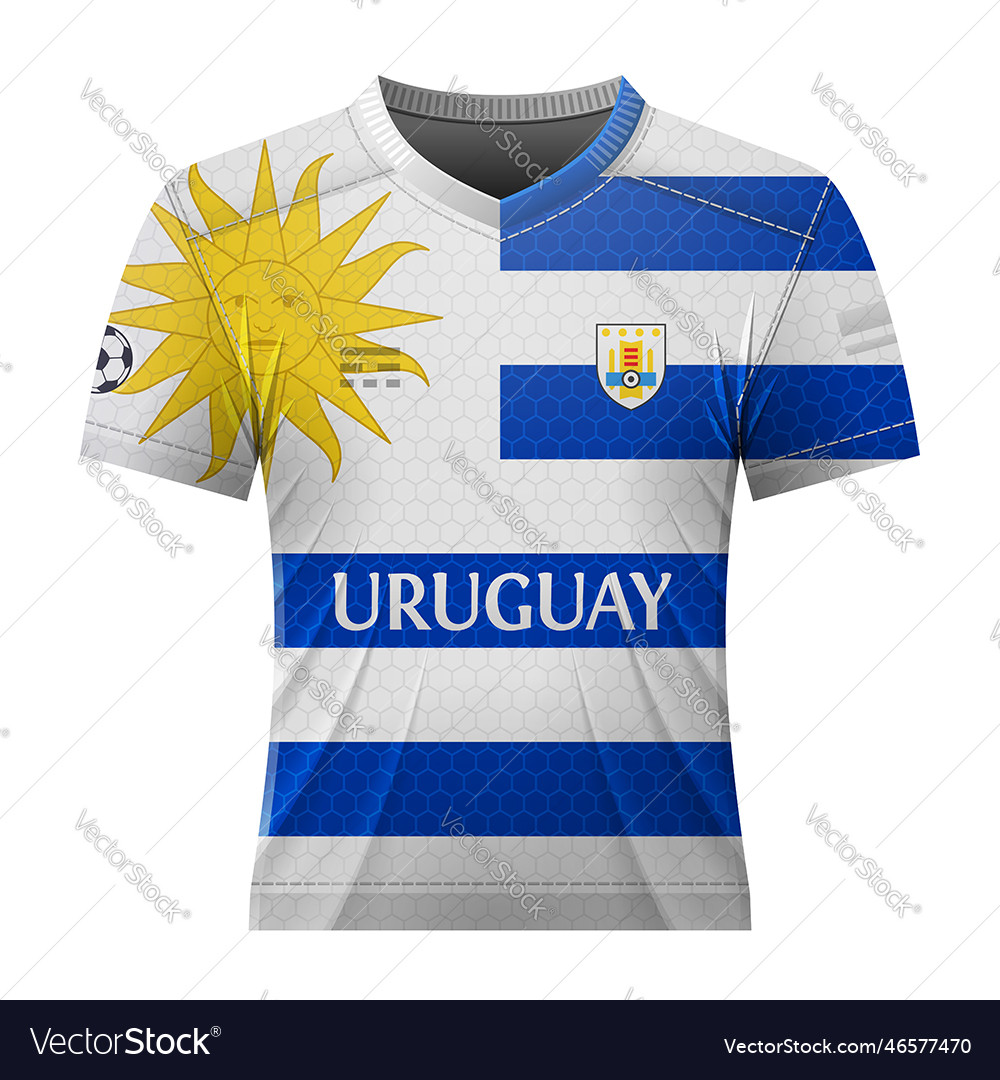 Premium Vector  Uruguay national flag football crest