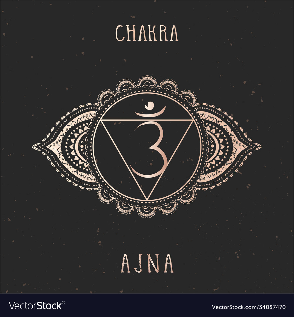 Symbol chakra ajna Royalty Free Vector Image - VectorStock