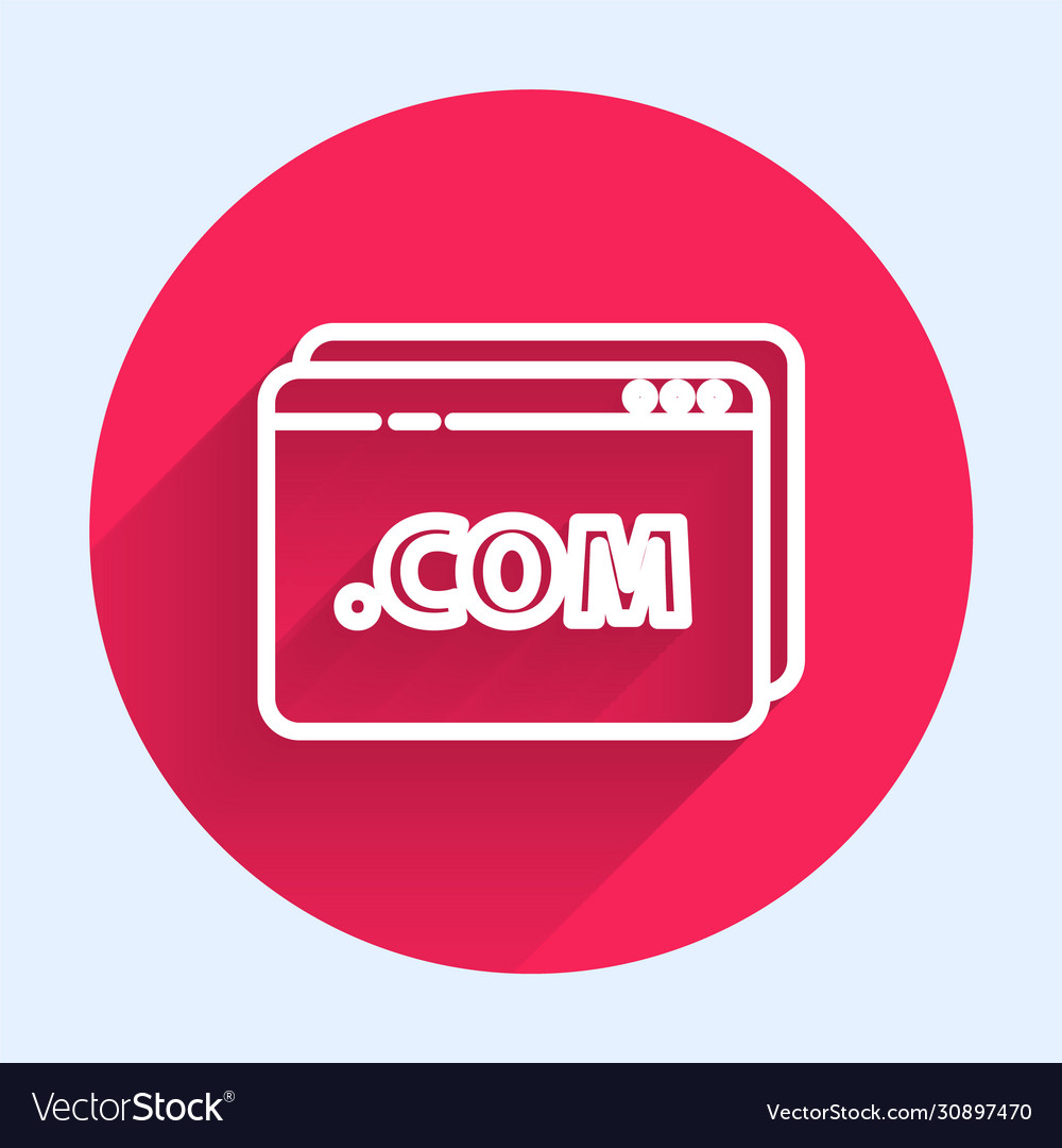 White line website template icon isolated Vector Image White line website template icon isolated