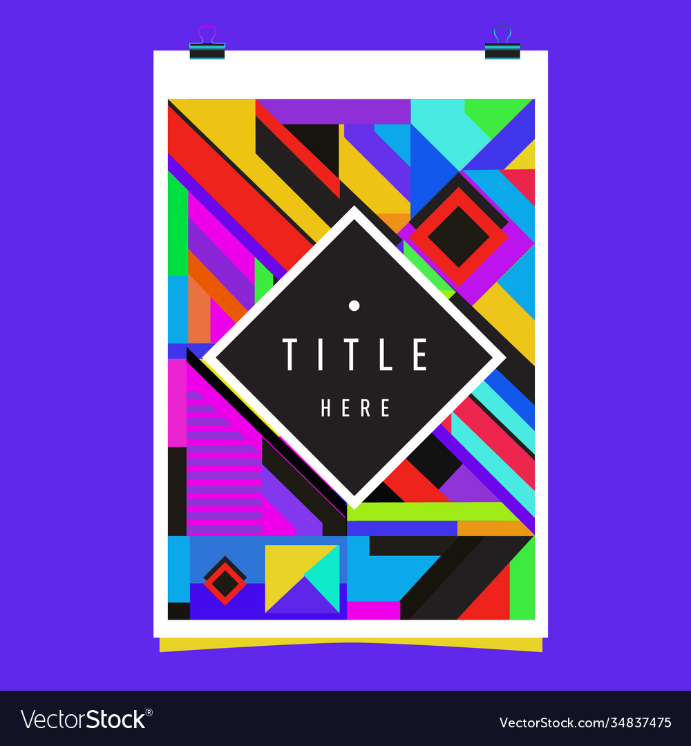 Abstract colorful geometric pattern background Vector Image Abstract colorful geometric pattern background