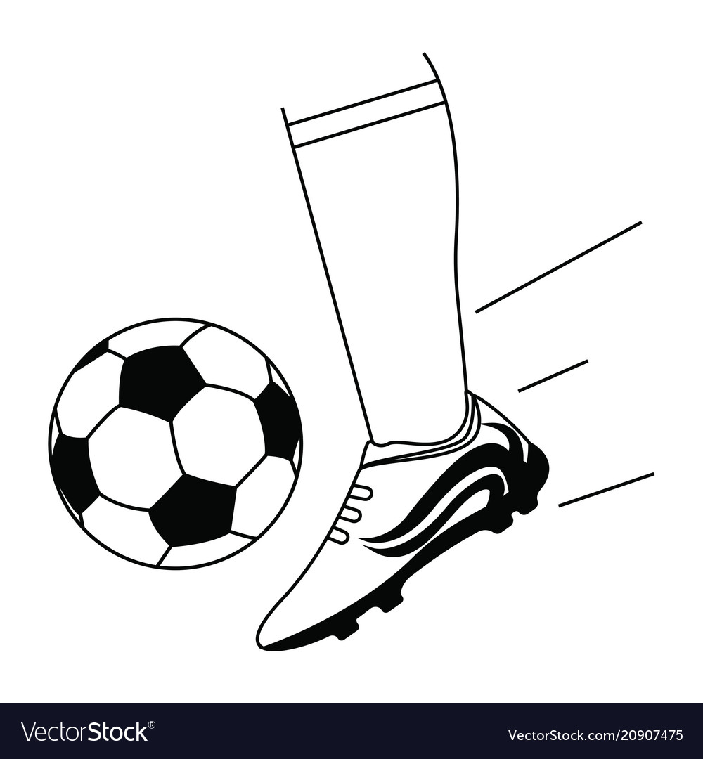 Abstract soccer object vector image Abstract soccer object