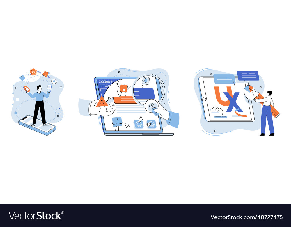 Application testing metaphor software Vector Image Application testing metaphor software
