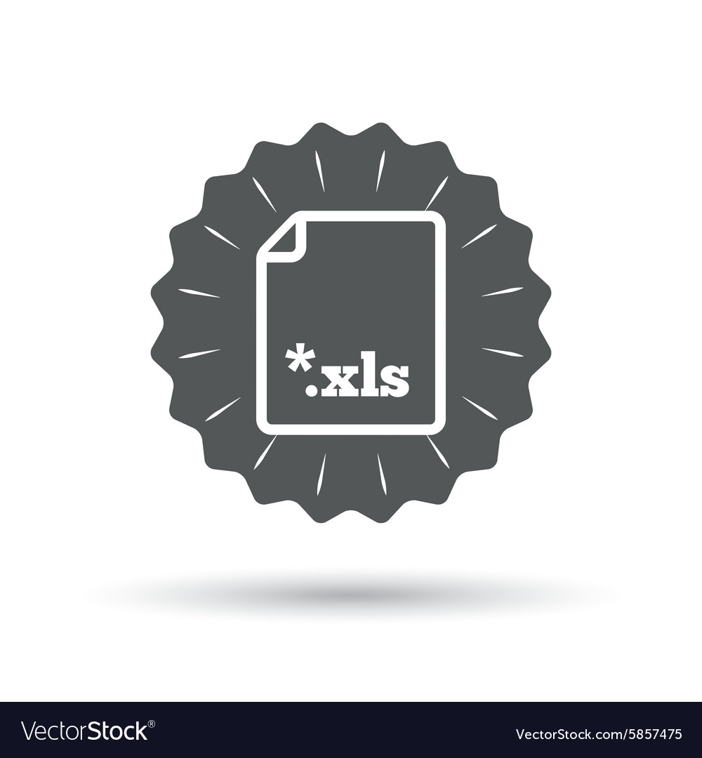 Excel file document icon download xls button