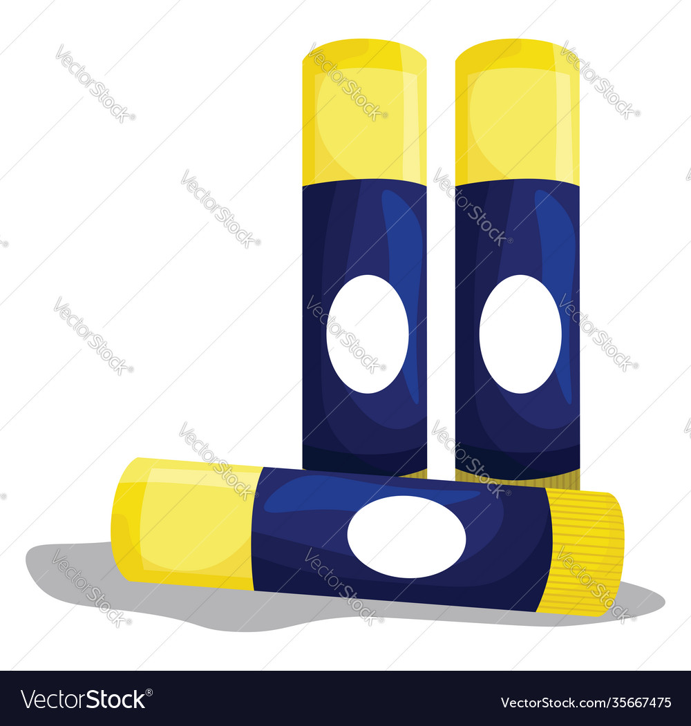 Glue stick on white background Royalty Free Vector Image