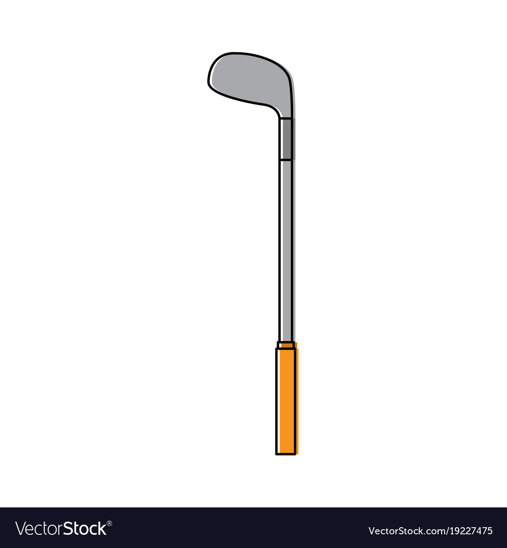 Golf club stick equipment sport object icon