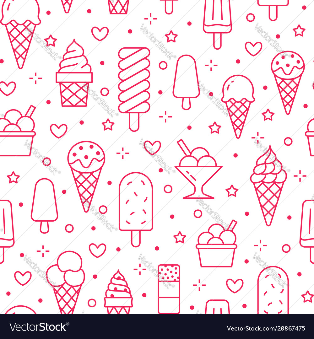 Ice Cream Pattern - Sweet Treats