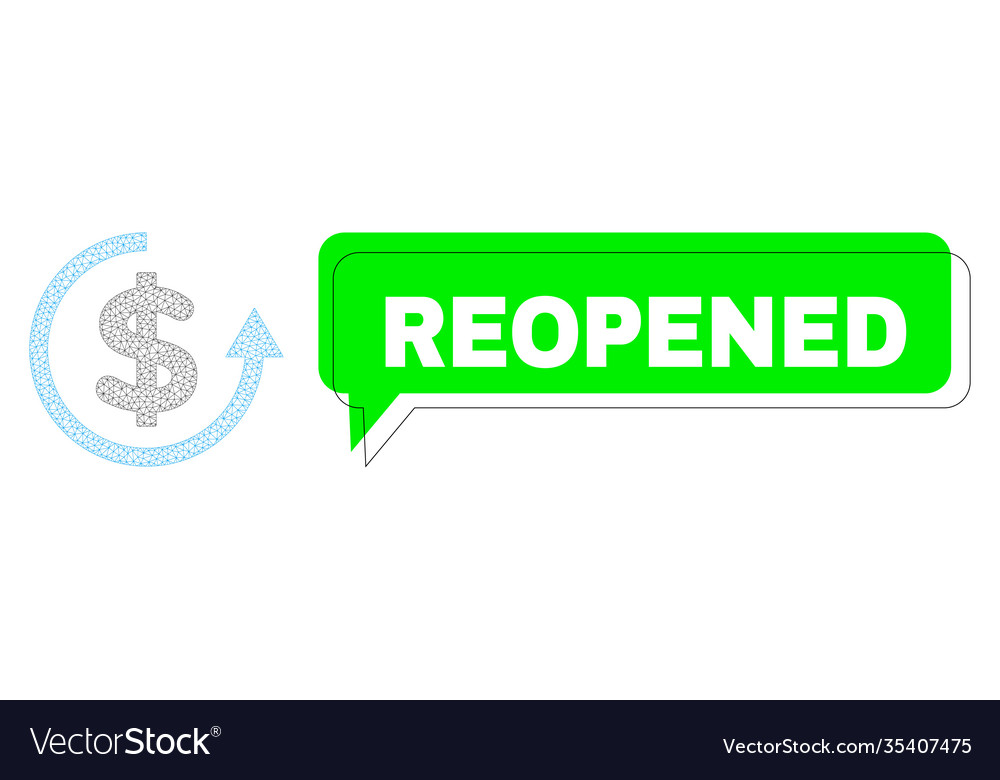 Misplaced reopened green text frame and mesh Vector Image Misplaced reopened green text frame and mesh