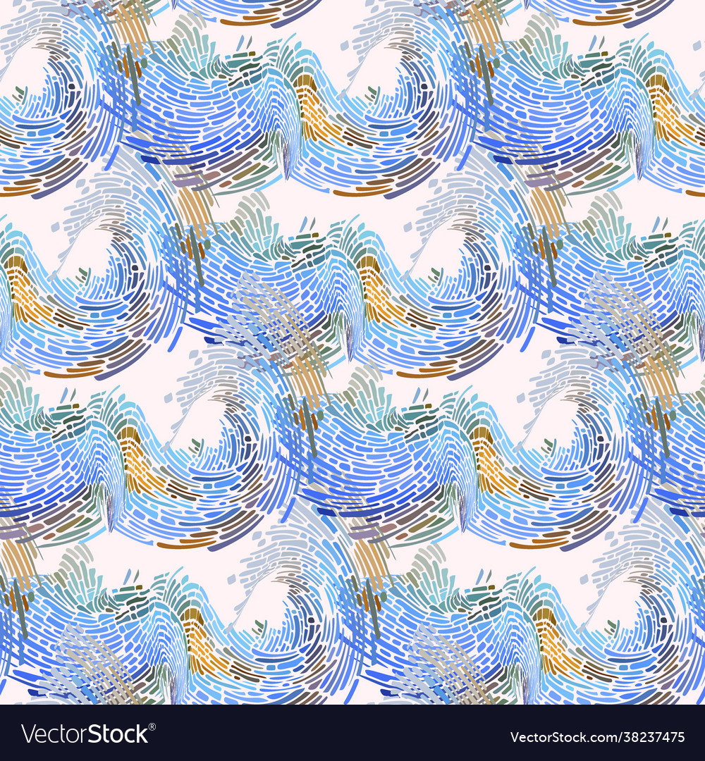 Multi-color mosaic background seamless pattern