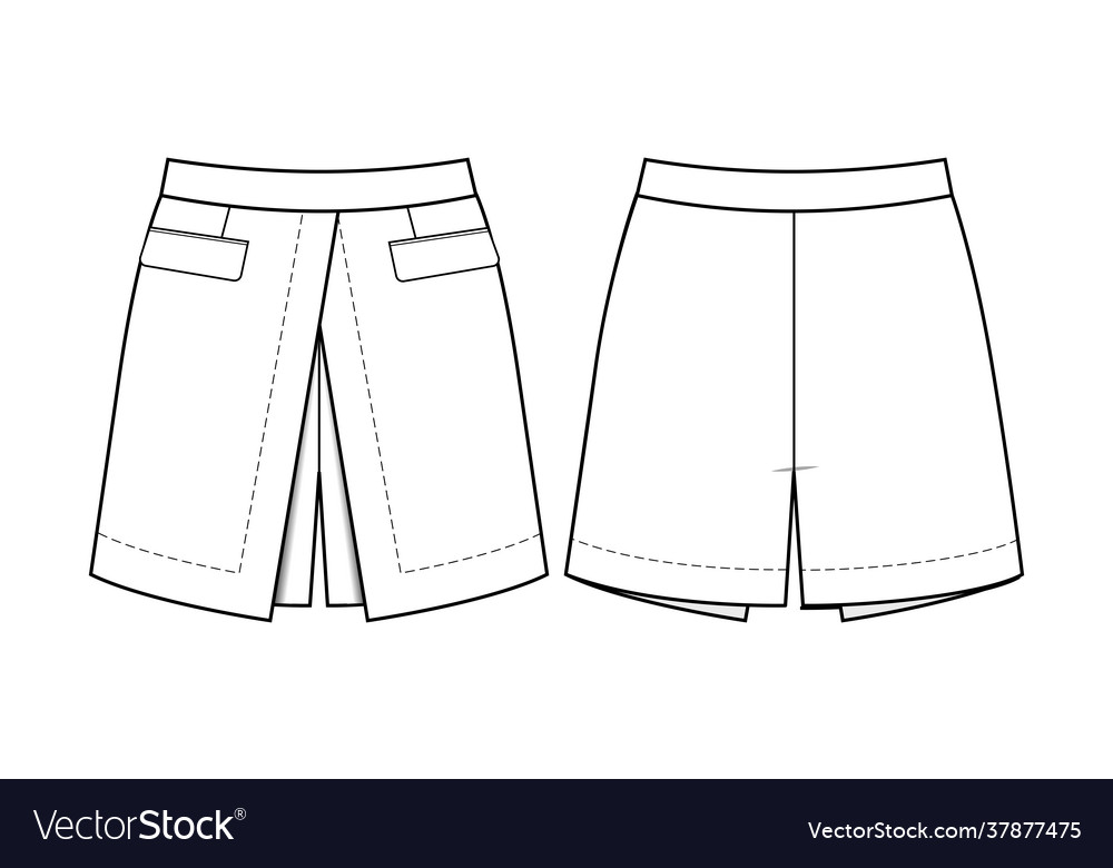 Skirt shorts Royalty Free Vector Image - VectorStock