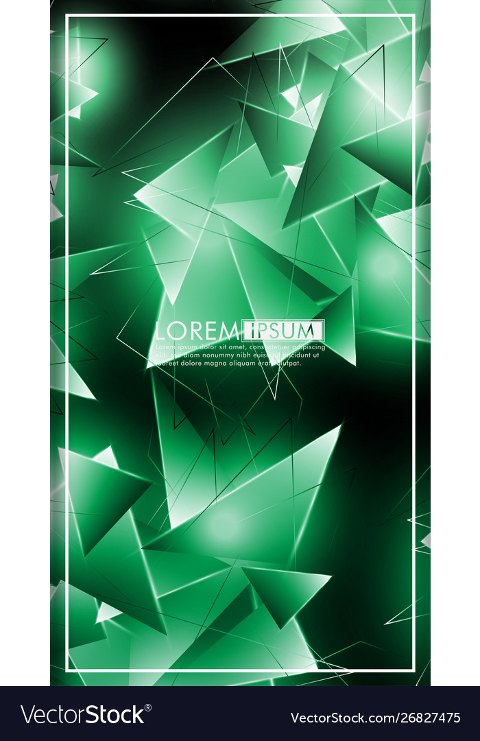Vertical triangle background abstract composition Vector Image Vertical triangle background abstract composition