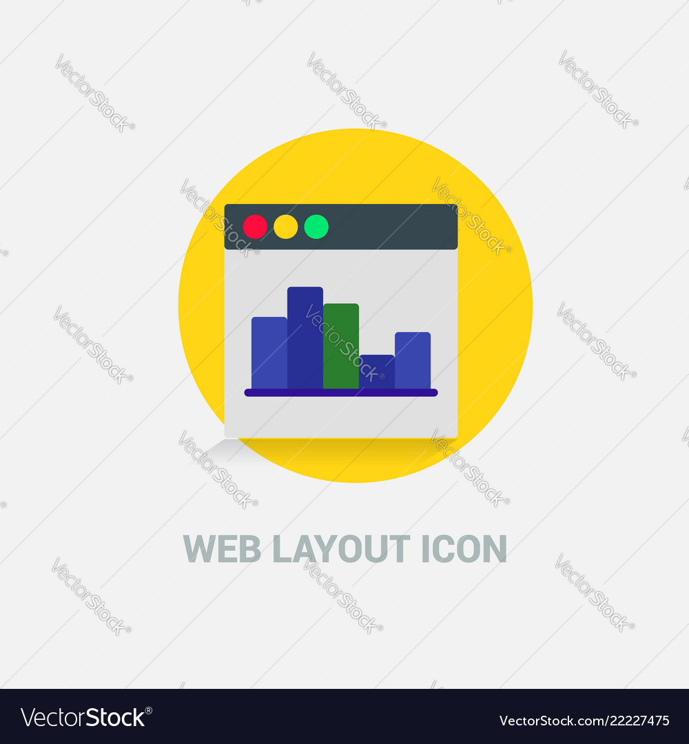 Web layout icon design