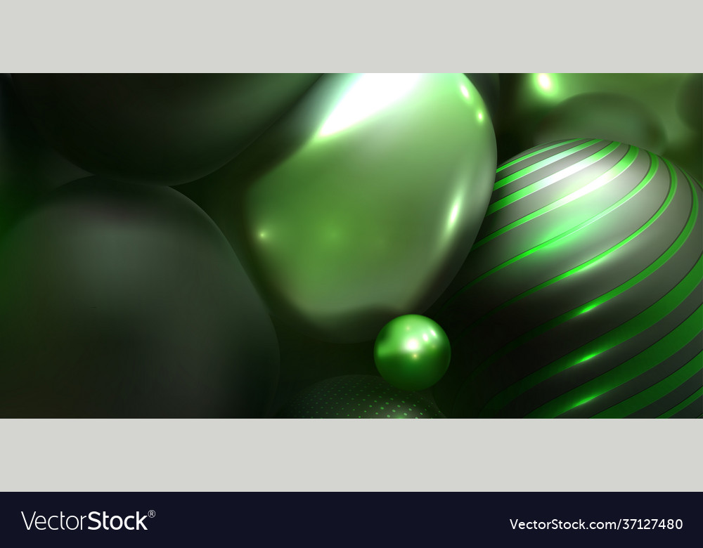 Abstract background with 3d spheres multi-colored Vector Image Abstract background with 3d spheres multi-colored